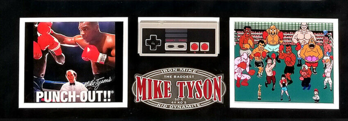 Mike Tyson joue au jeu-vidéo Mike Tyson's Punch-Out pour la première