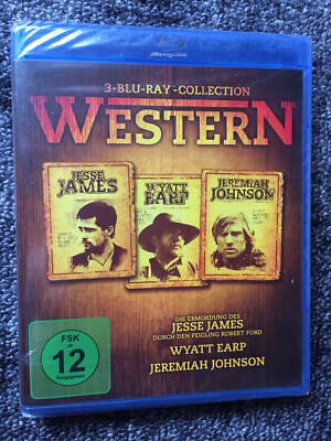 JESSE JAMES / WYATT EARP / JEREMIAH JOHNSON - Blu-ray - 3 Discs - NEU