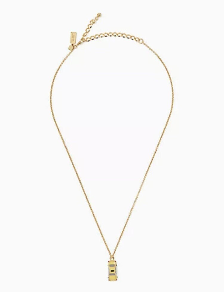 New Kate Spade Taxi Necklace NYC Taxi Cab | eBay