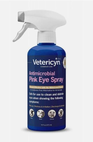 Pink Eye Spray by Vetericyn | for All Animals to Relieve Redness | 09/2026+