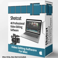 Shotcut Professional HD Video Editing Software Suite for Mac on CD-ROM