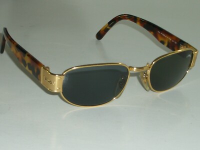 STING ITALY MOD. 4136 COL.1 59 GOLD/TORTOISE GREEN CRYSTAL SLEEK