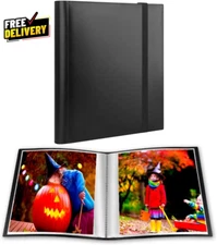 Photo Album 8X10, 8X10 Photo Album Book Holds 68 Photos Art Portfolio Binder