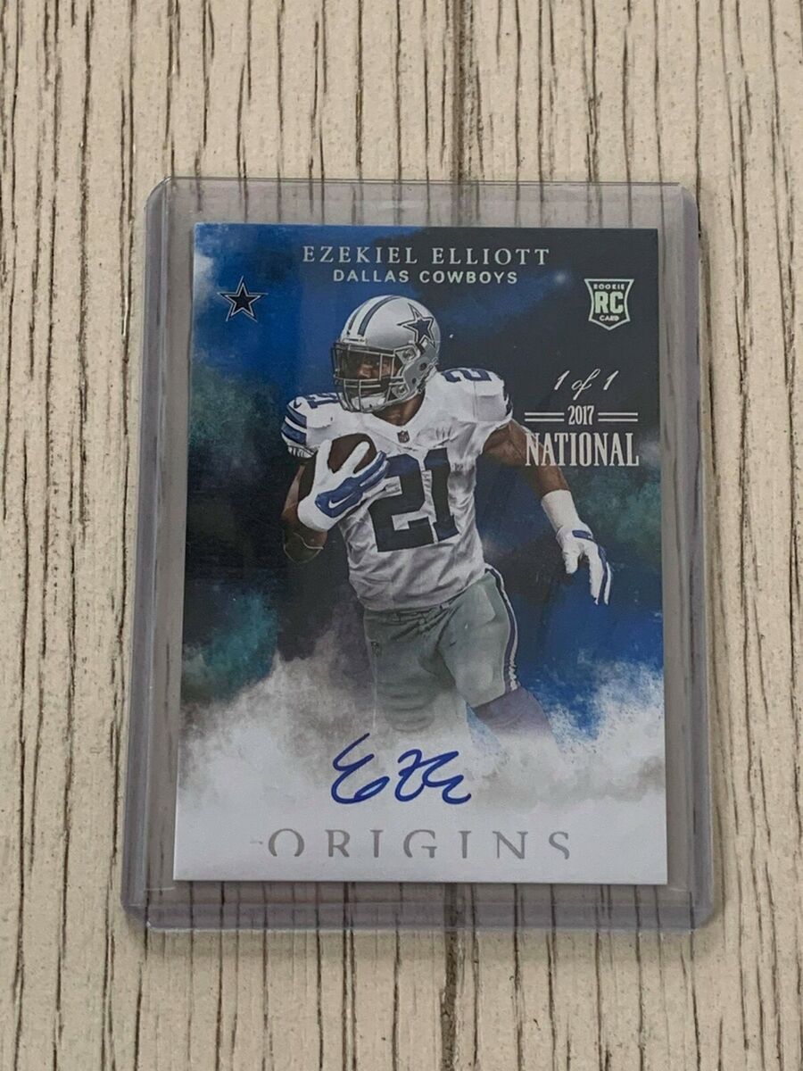 Ezekiel Elliott autographed signed Card TRUE 1 of 1 Dallas Ezekiel Elliott autographed signed Card TRUE 1 of 1 Dallas