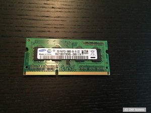 HP EliteBook 2540p Ersatzteil: 2GB DDR3 PC3-10600 536723-951 M471B5773CHS-CH9