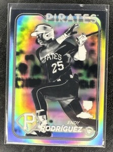 2024 Topps Chrome Endy Rodriguez RC Negative Refractor #295 Pittsburgh Pirates