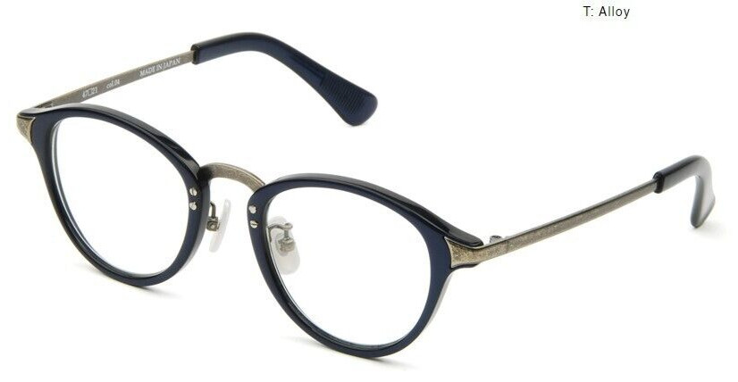 Lunettes de vue bleues BOSTON CLUB en acétate haut de gamme fabriqué au Japon