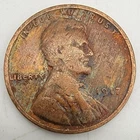 1917 P Lincoln Wheat Cent VF As Shown You Grade It Penny Rainbow Tone Free Ship!