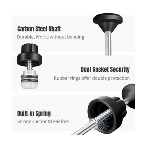 Thorstone Automotive Fluid Extractor Pump, Oil Change Syringe with