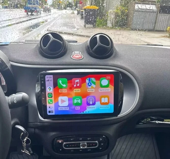 A-SURE 4+64G Android 13 Autoradio für Mercedes Benz Smart Fortwo Forfour 453 GPS Navi