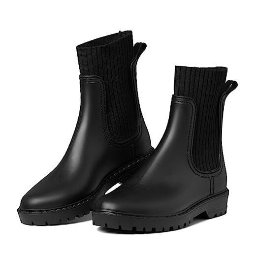 Short Rain Boots for Women Waterproof AntiSlip Rubber Garden Boots 6.5