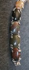 Taxco Sterling Stamped: Vintage; 7 Lrg Multistone, Mexican Silver Link Bracelet  — photo 6