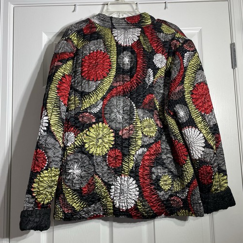 Ruby Rd Art To Wear Silky Quilted Jacket Size 1X - Picture 5 of 8