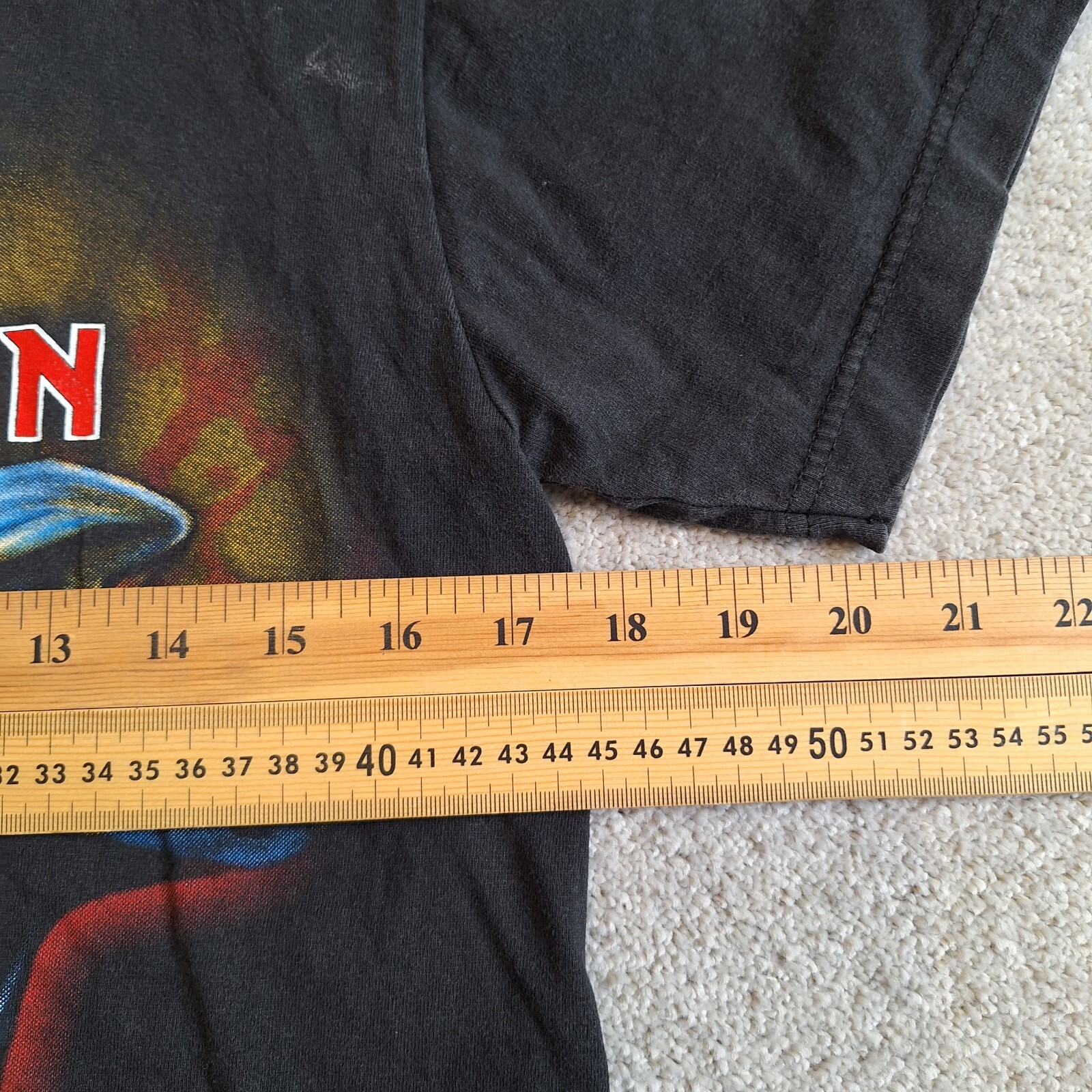 Iron Maiden Tshirt Adult Size Small Black Double Side Graphic Rock