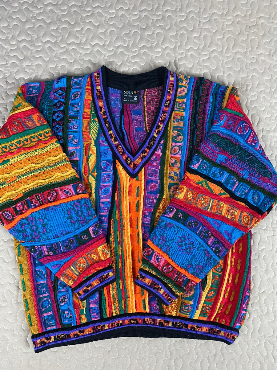 COOGI AUSTRALIA スカジャン Vintage COOGI AUSTRALIA Lined Sweater Jacket XL Multicolor