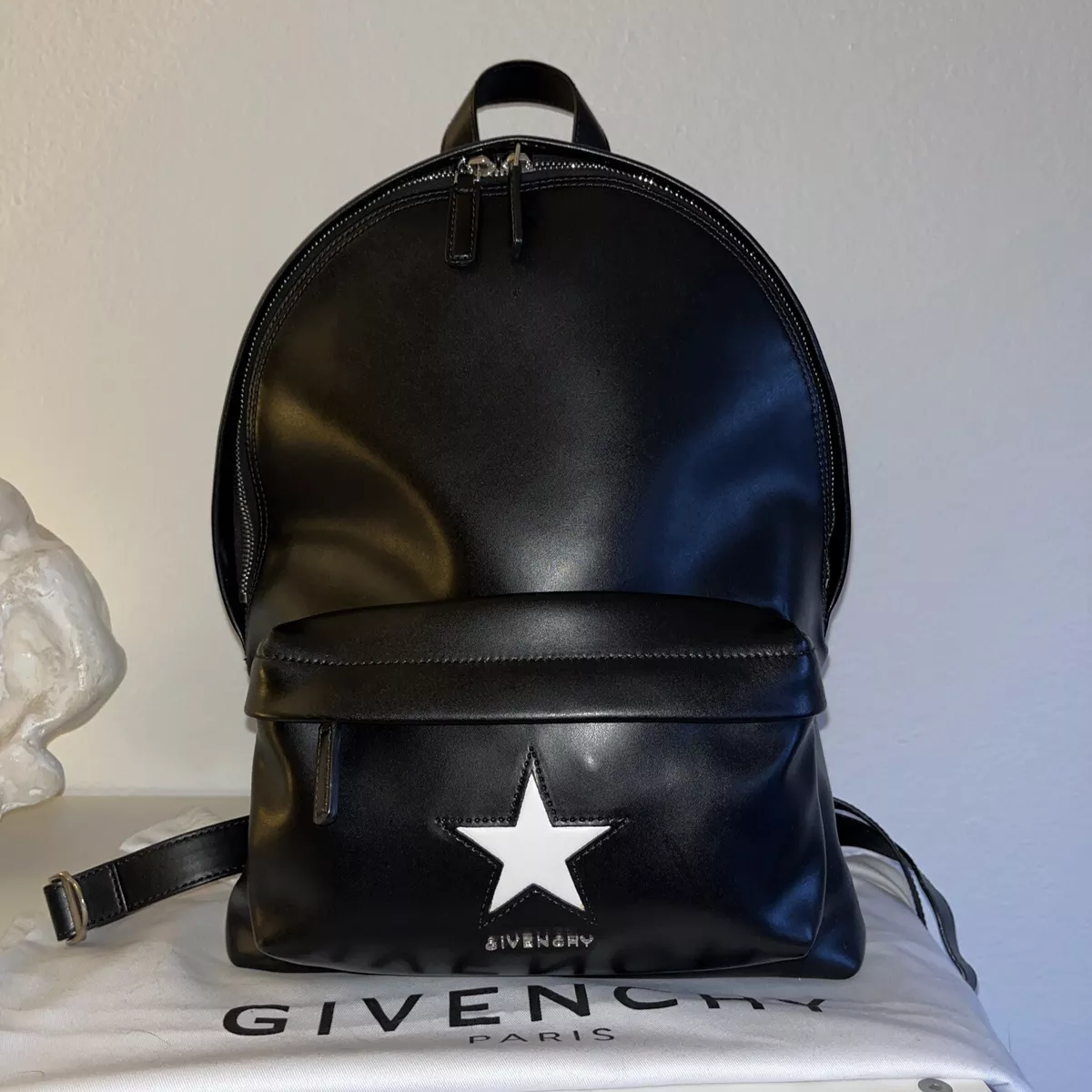 Givenchy Leather Black Backpack Star Authentic eBay