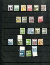 Palestine 22 Forerunner Stamp Issues With Overprints
