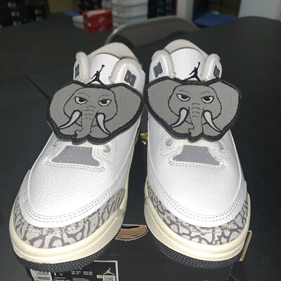 Air Jordan 3 Retro (PS) 'Hide N' Sneak' Sizes 12y-3y Shoe Elephant