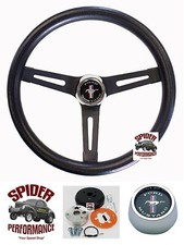70-77 Mustang - Mustang Ii Steering Wheel Cast Pony 13 12 Muscle Car Black