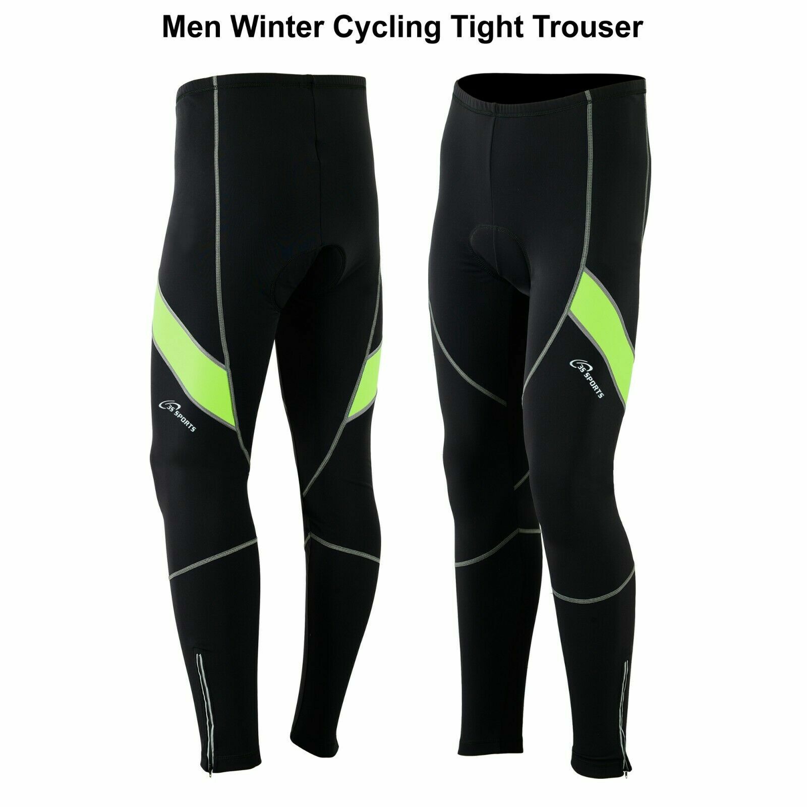 Para hombres Invierno Ciclismo Pantalones Correr Ciclismo Leggings Cool Max Acolchado Nuevo 3S