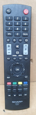 Ersatz TV Fernbedienung für Original Sharp GJ220 - schwarz