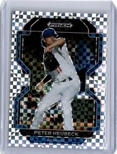 2022 Prizm Draft Picks Power Plaid Refractor Peter Heubeck 11/35 (B25) Dodgers