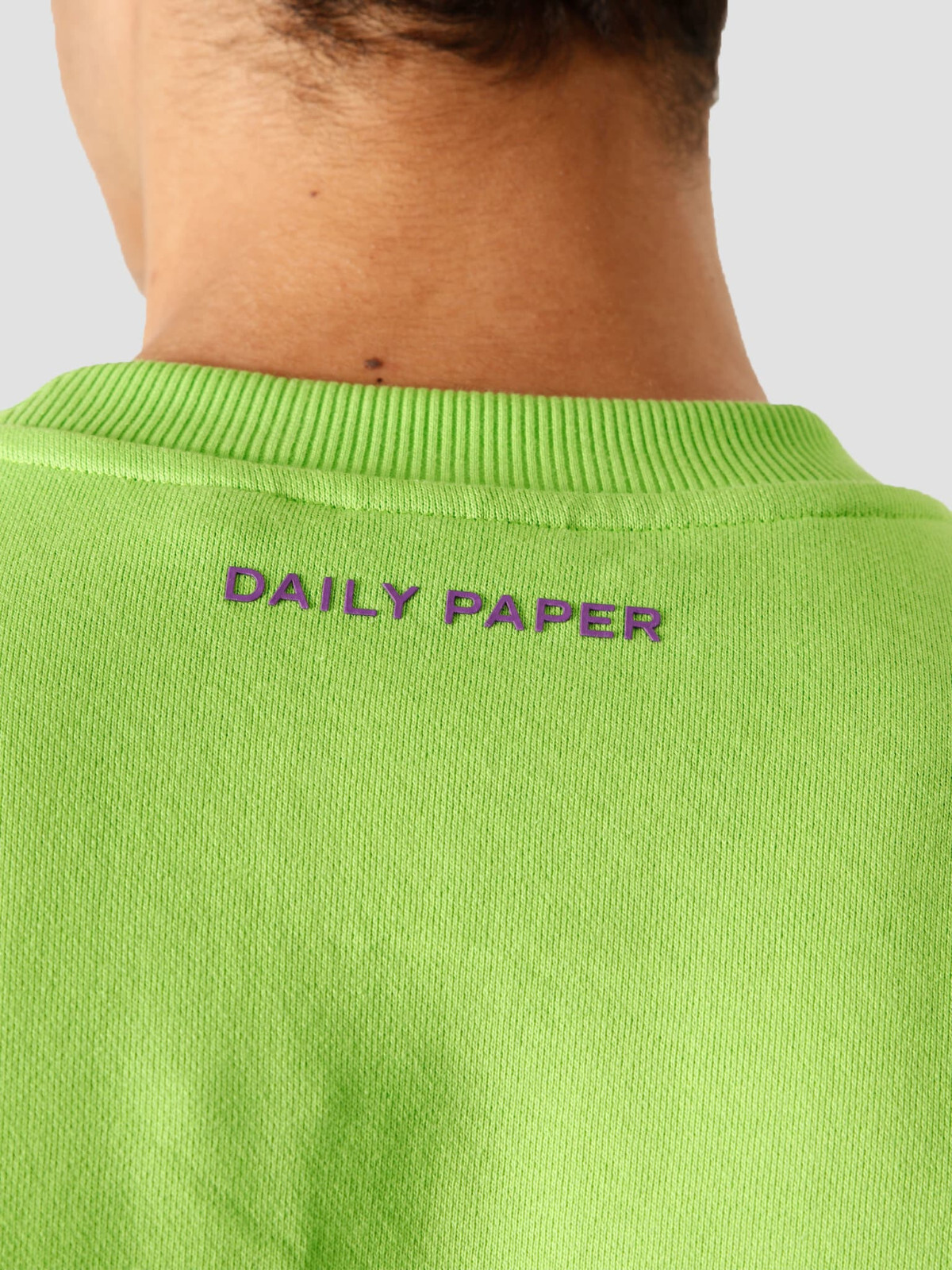 Daily Paper Kerjas Sweater Jasmine Green Pullover Sweatshirt Crewneck Neon Green image 5