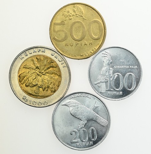 INDONESIA 100-200-500-1000 Rupiah 1996/2003 All UNC (4 coins)