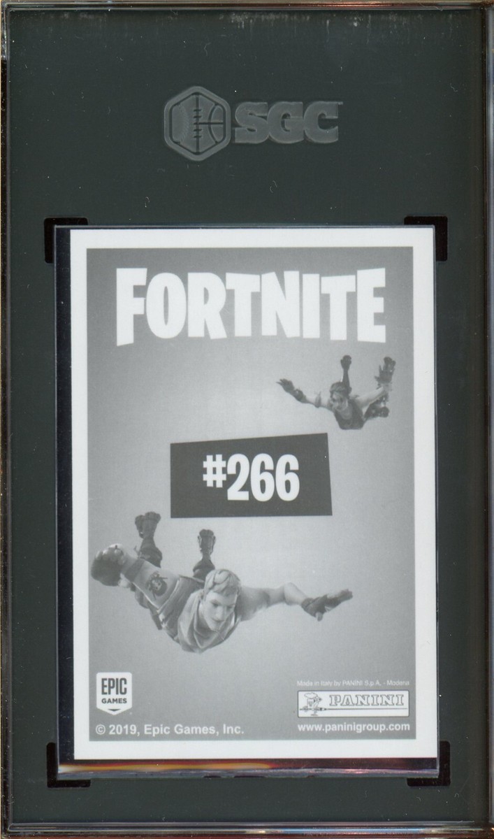 2019 Panini Fortnite Ready To Jump Sticker Spider Knight Foil SGC