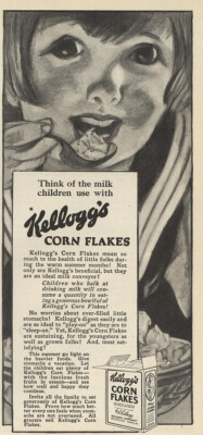 1923 Kelloggs Corn Flakes Vintage Print Ad