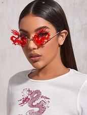 Rimless dragon frame Fashion Glasses