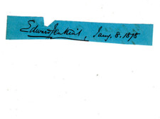 Edward Jenkins Signed Clip 1878 / Autographed British Author Satirical Novels