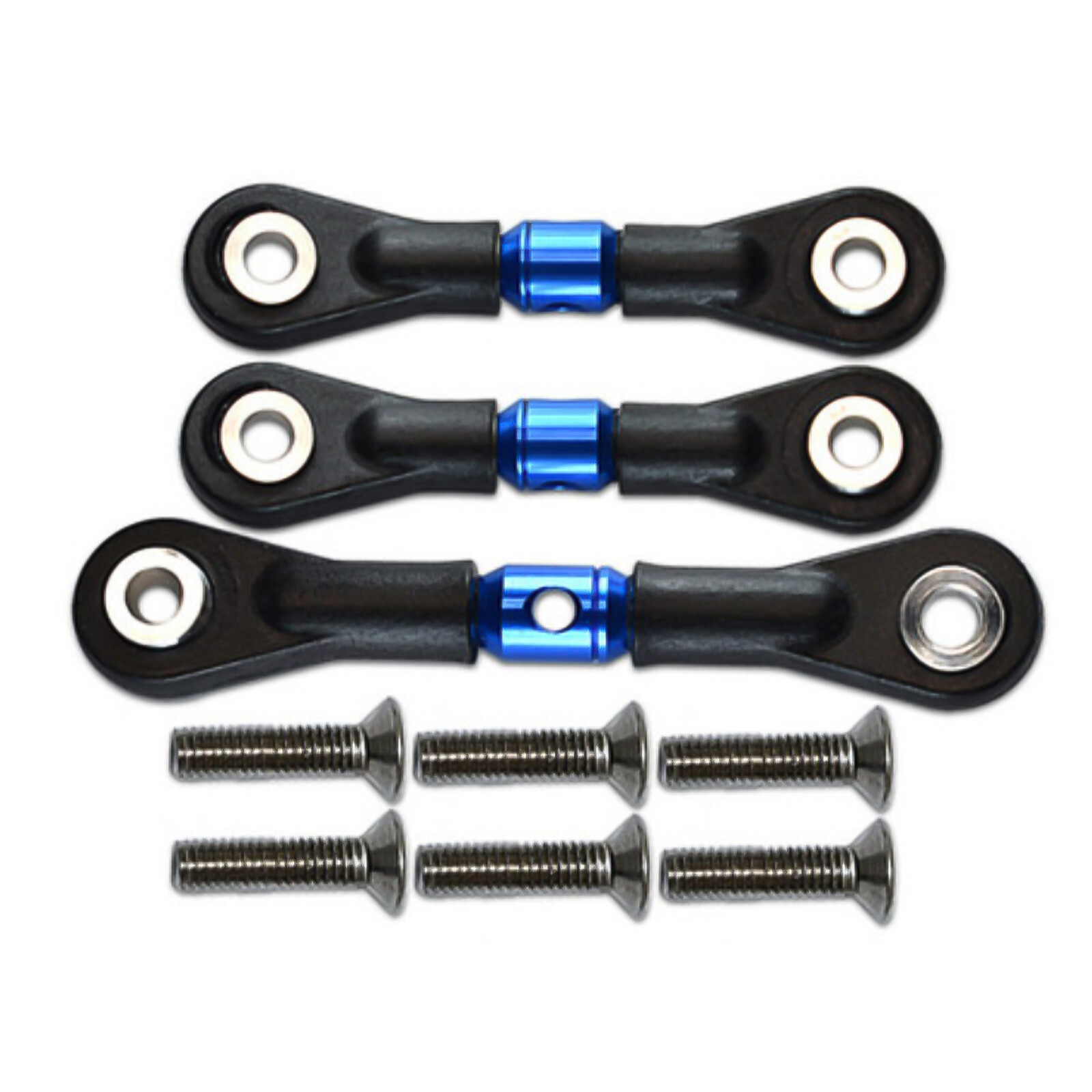 Adjustable Aluminum Steering Tie Rods for Tamiya TT-02 TT02T 1/10 RC Car