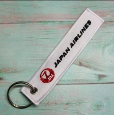 Japan Airlines JAL - Schl&uuml;sselanh&auml;nger - beidseitig gestickt - Neu Sehr Selten