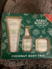 NEW Mario Badescu Skin Care Set Coconut Body Trio Full Sized Products