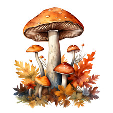 Wall decal sticker mushroom wall sticker 18 x 18 cm large