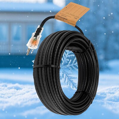 85ft 120V 8w/ft Gutter Heater with Self-Regulating Cable & 6ft Lighted Plug