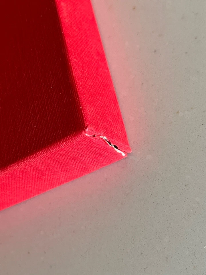 RARO AUTÉNTICO FERRARI POLTRONA FRAU FOLIO DE CUERO ROJO BIENVENIDO A FERRARI Foto 3 de 4