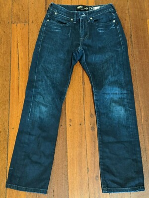 100% Cotton Dark Blue Denim Jeans Size 