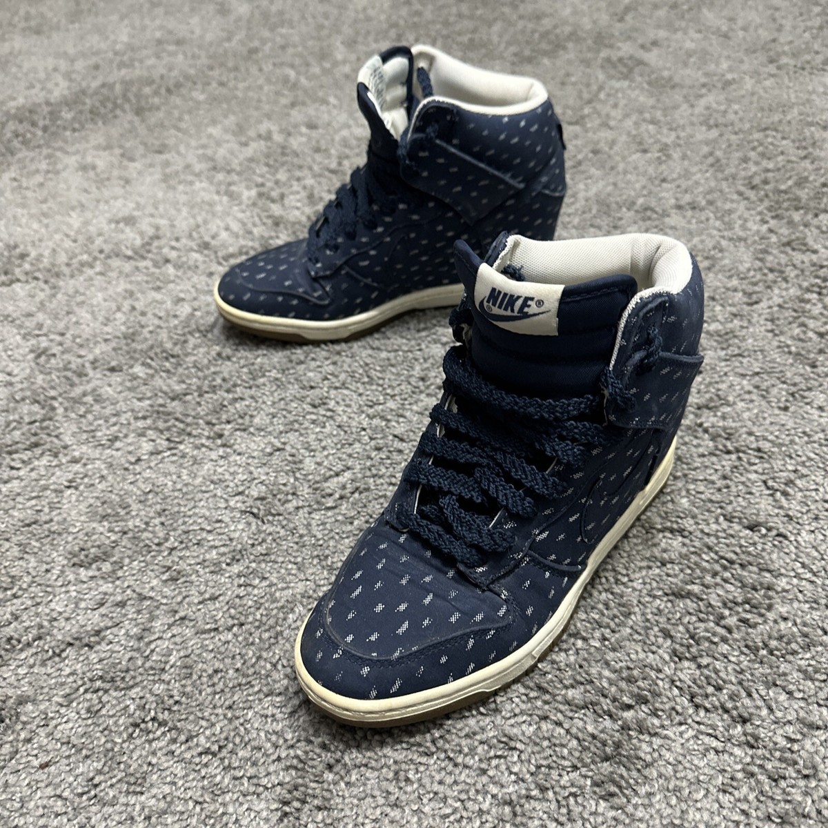 Size 7.5 - Nike Dunk Sku Print High Obsidian W for sale