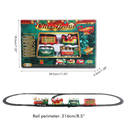 Electric Train Toy Set Railway Train Kit Home Decoration Great Present Fun - Picture 1 of 10
