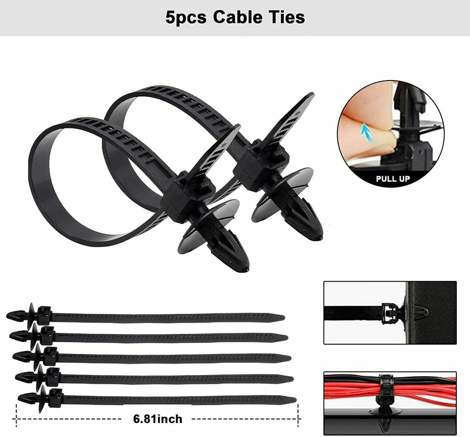 415Pcs Car Auto Retainer Clips Plastic Fasteners Kit Push Pin Rivets Bumper - Изображение 4 из 4