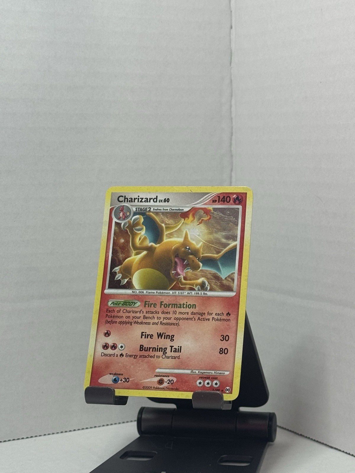 Pokémon TCG Arceus Platinum Holo Rare Charizard LV. 60(1/99) M-LP