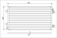 Kondensator Klimaanlage VALEO 817689 für MASTER RENAULT MOVANO OPEL JD FD ED X70