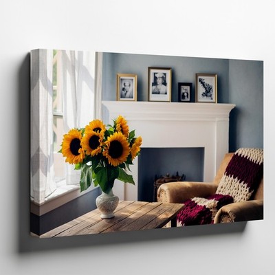 Soft, Diffused Light Filters Through The Sheer, White Curtains Of A Wall Art