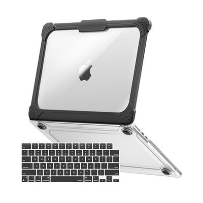 MOSISO Compatible with MacBook Air 13 inch Case M5 2026 M4 M3 Crystal Clear