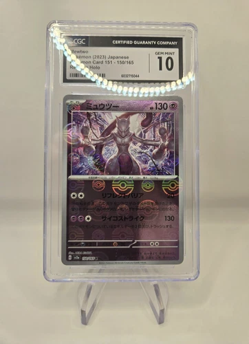 Mewtwo Reverse Holo Poke Ball Rare #150/165 Japanese 151 CGC 10 Gem Mint