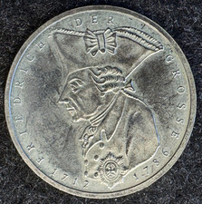 BRD 5 DM 1986 F Friedrich der Große Gedenkmünze