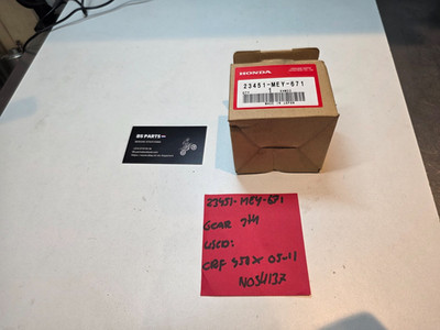 NOS Honda CRF 450X 2005-2011 Gear 4TH 23451-MEY-671