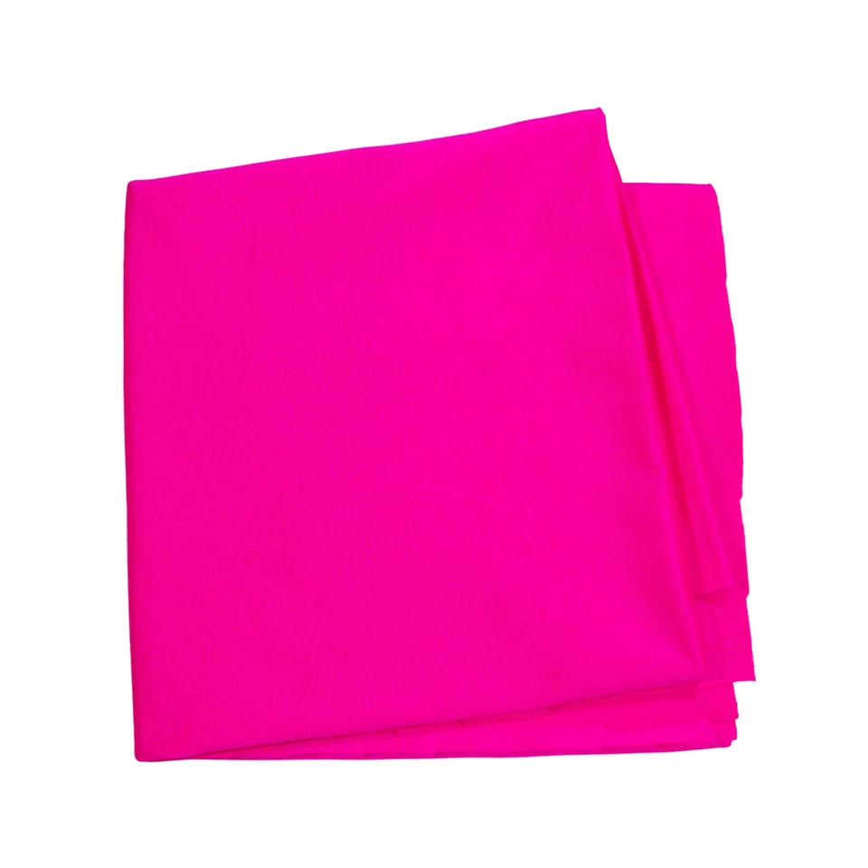 Hot Pink Nylon Spandex Stretch Fabric Synthetic Fuchsia Sewing Material Remnant - Image 2 of 4